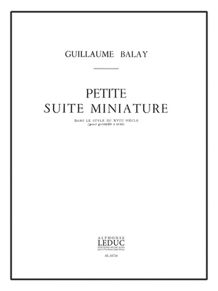 Petite Suite Miniature Dans Le Style Du 18eme Siecle (quintet-wind)