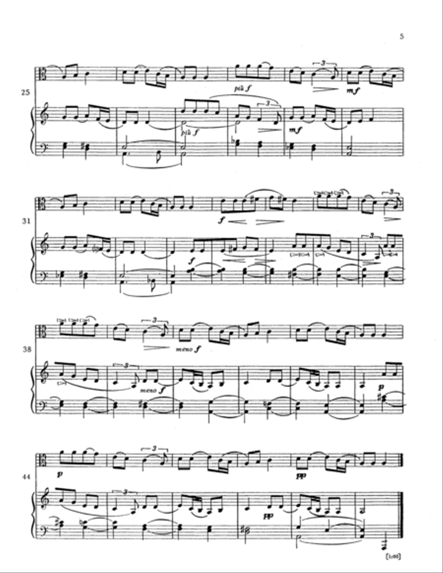 Three Hungarian Folksongs English Horn scores gallery preview page 4