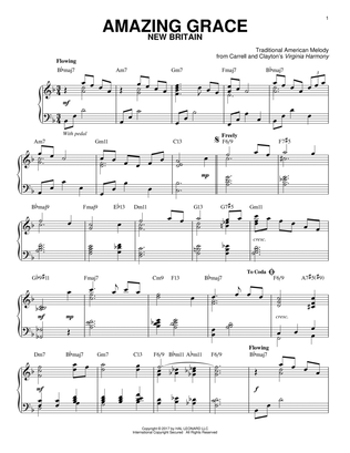 Book cover for Amazing Grace [Jazz version] (arr. Brent Edstrom)