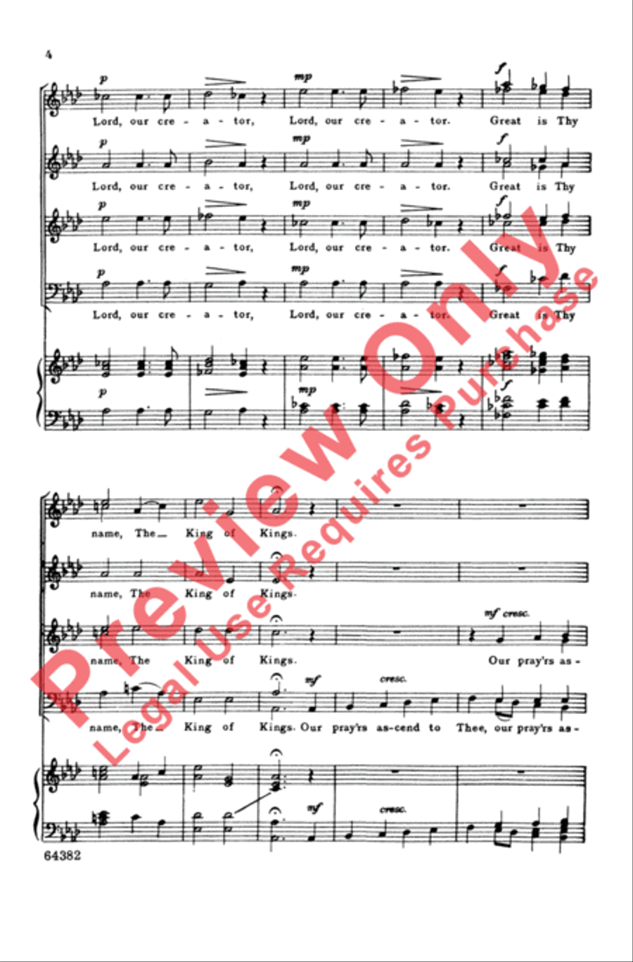 Almighty God of Our Fathers Almighty God of Our Fathers 4-Part scores gallery preview page 4