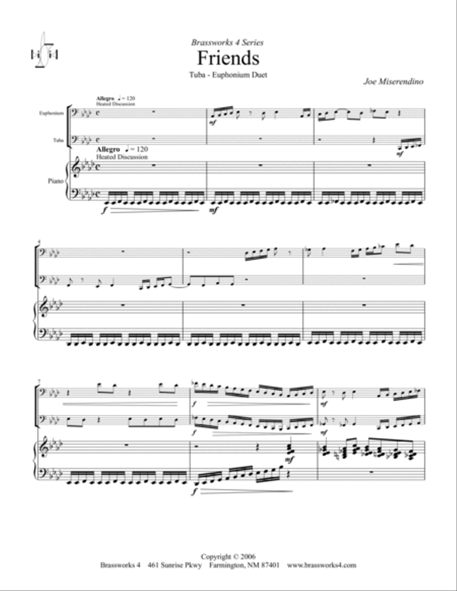 Friends Brass Duet scores gallery preview page 2
