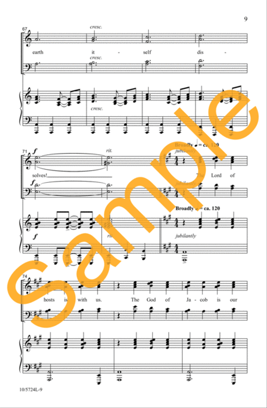 Psalm 46 Psalm 46 4-Part scores gallery preview page 8
