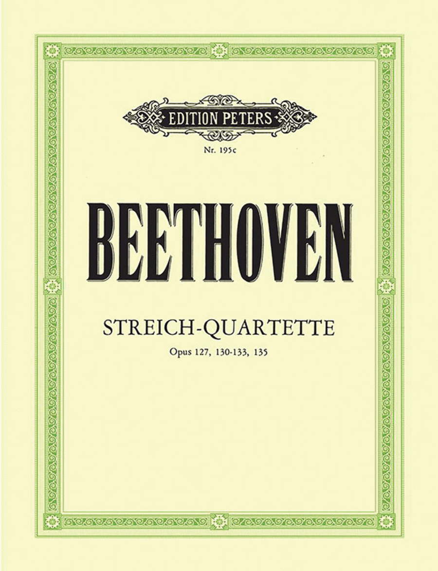 Ludwig van Beethoven: String Quartets, Volume 3