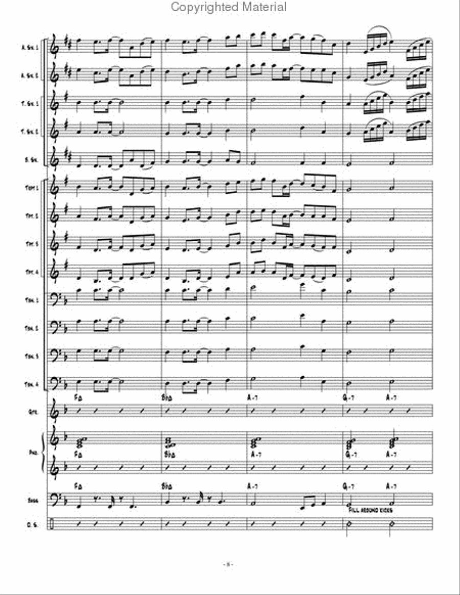 On The Road On The Road Jazz Ensemble scores gallery preview page 9