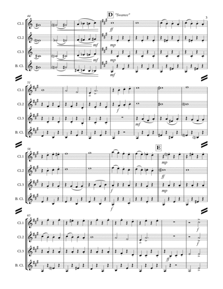 Gershwin Medley (for Clarinet Quartet) image number null