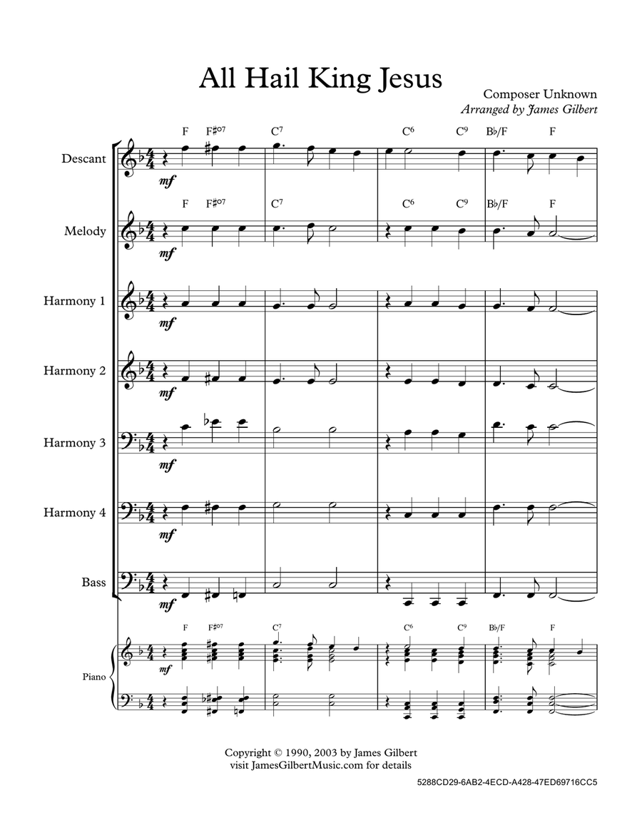 All Hail King Jesus Small Ensemble scores gallery preview page 2