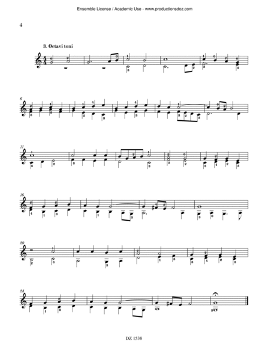 Suita in Modo Transilvano Classical Guitar scores gallery preview page 4