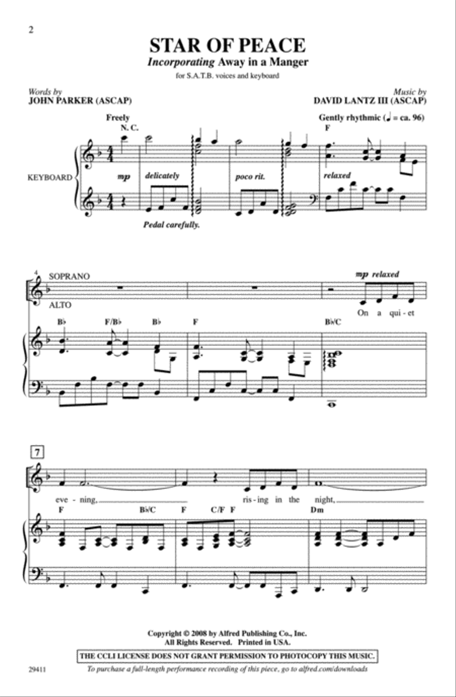 Star of Peace Star of Peace 4-Part scores gallery preview page 2