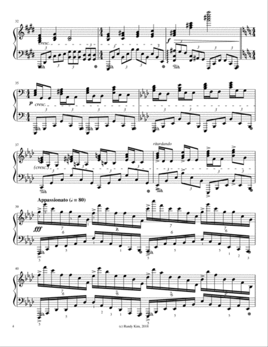 Apex of Aspiration, Op. 20 Piano Solo scores gallery preview page 4