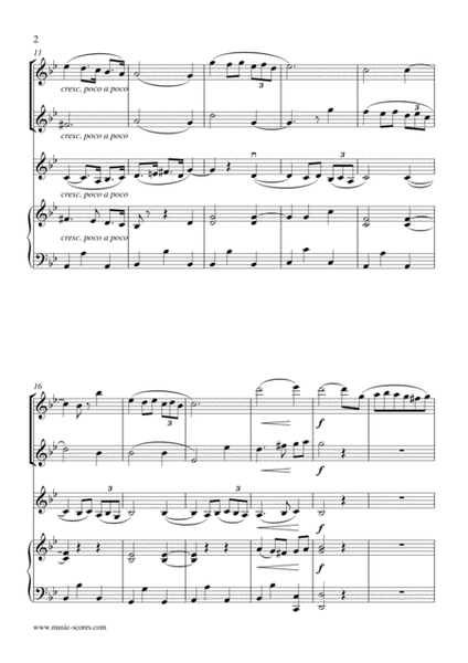 Albinoni Adagio - 2 Flutes, Violin and Piano image number null
