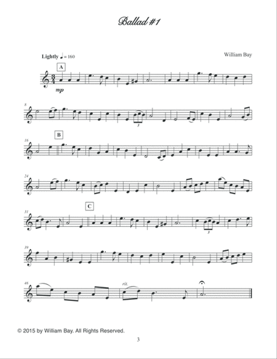 Trumpet Ballads Bugle scores gallery preview page 4