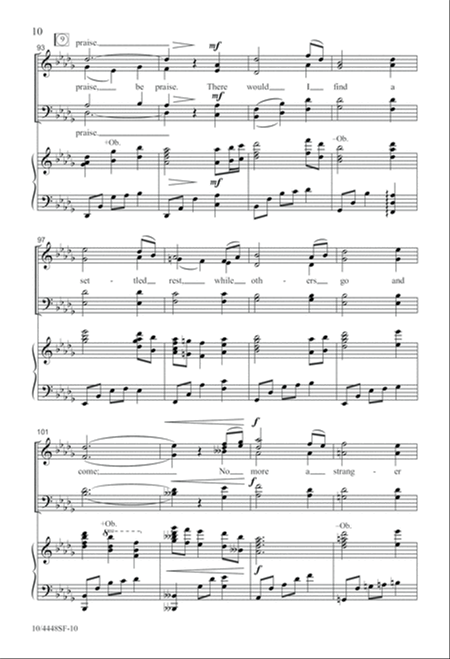 My Shepherd Will Supply My Need 4-Part scores gallery preview page 10