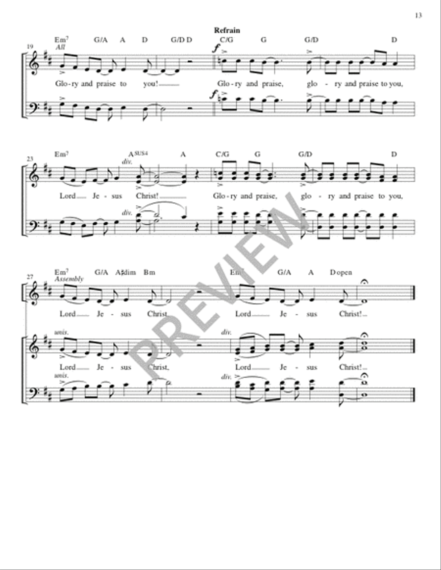 Mass from Age to Age - Guitar edition Guitar scores gallery preview page 14