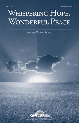 Book cover for Whispering Hope, Wonderful Peace