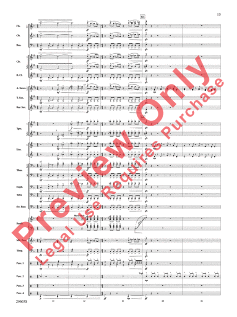 Dillon's Flight Concert Band scores gallery preview page 14