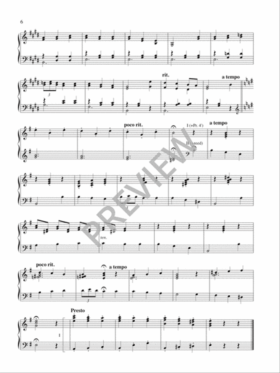 Three Hispanic Carols for Organ Organ Solo scores gallery preview page 8