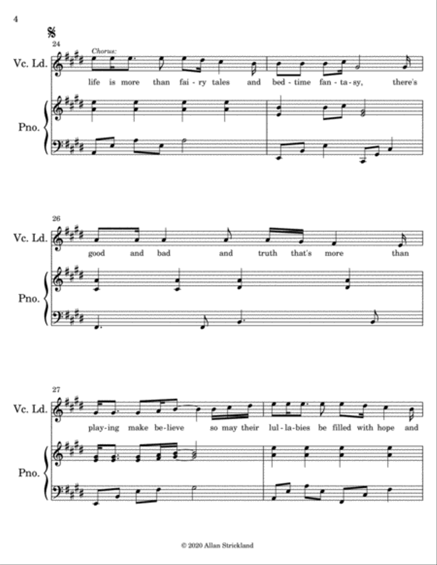 Lullaby of Hope Small Ensemble scores gallery preview page 4