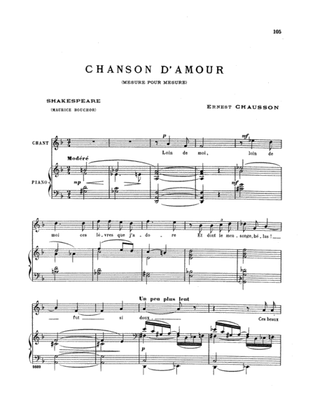Book cover for Chausson: Thirty-Three Songs (French)