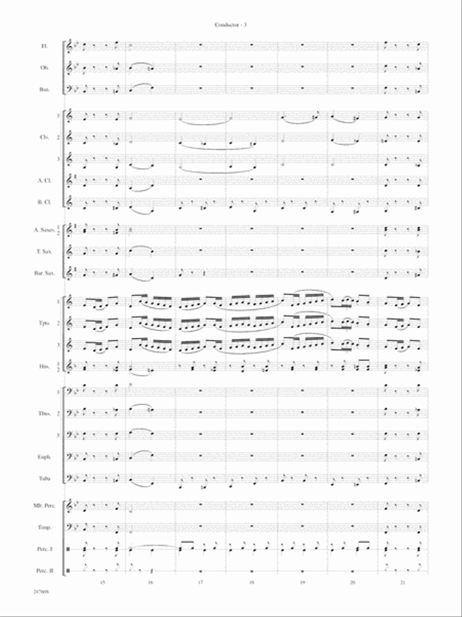 Travelin' Trumpets: Score Concert Band scores gallery preview page 5
