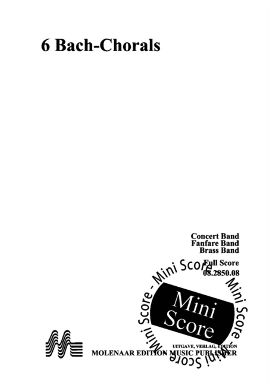 6 Bach Chorals Mixed Choir scores gallery preview page 3