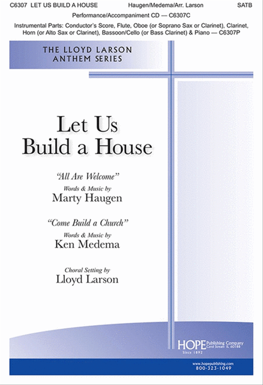 Let Us Build A House (All Are Welcome) 4-Part scores gallery preview page 1