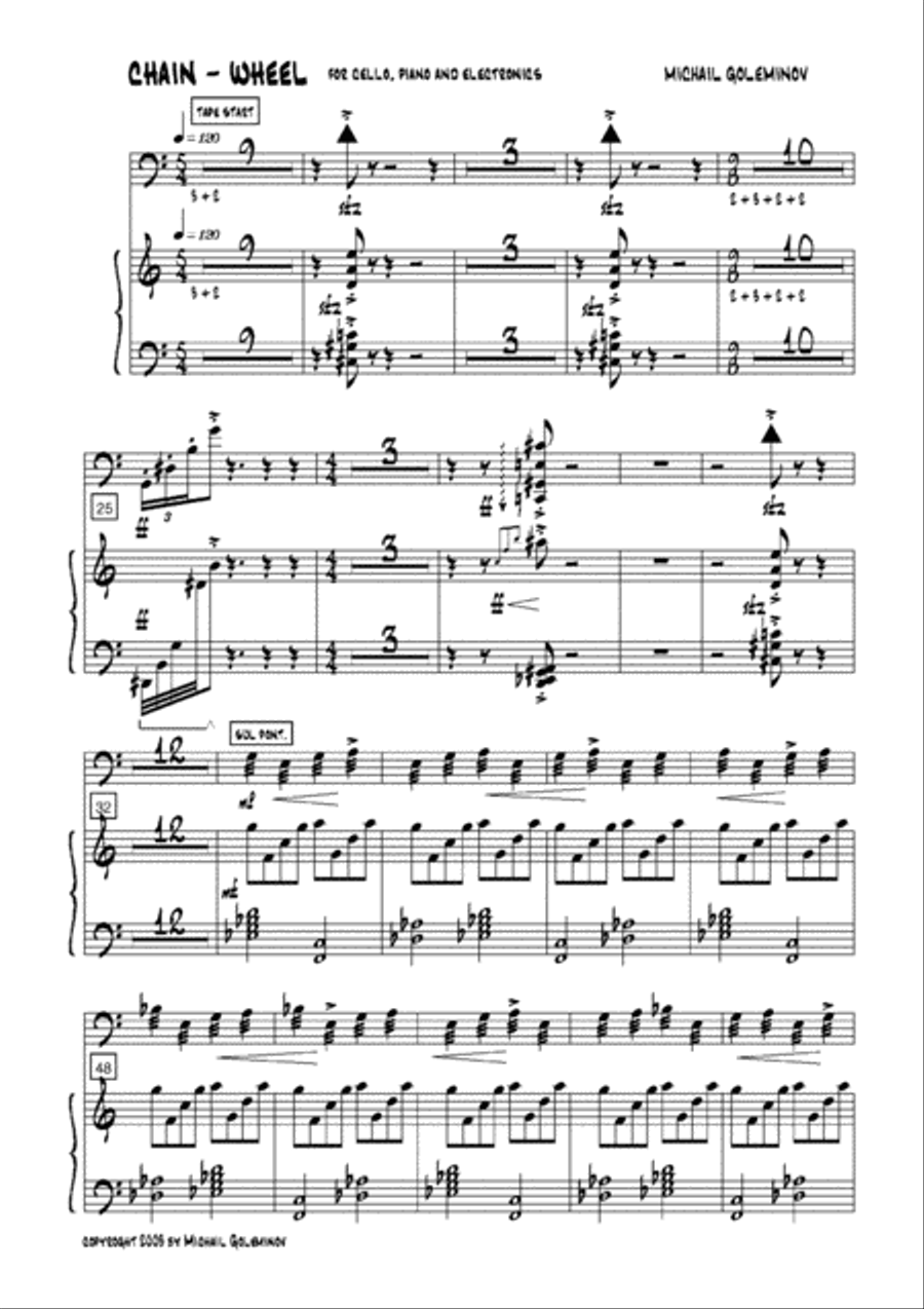 Chain-wheel Piano scores gallery preview page 2