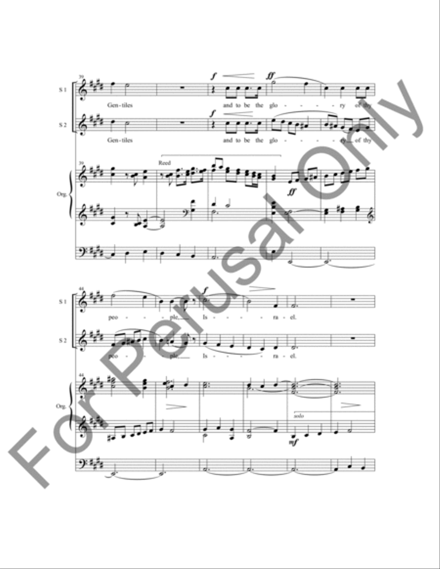 Magnificat and Nunc Dimittis in E SSA scores gallery preview page 17