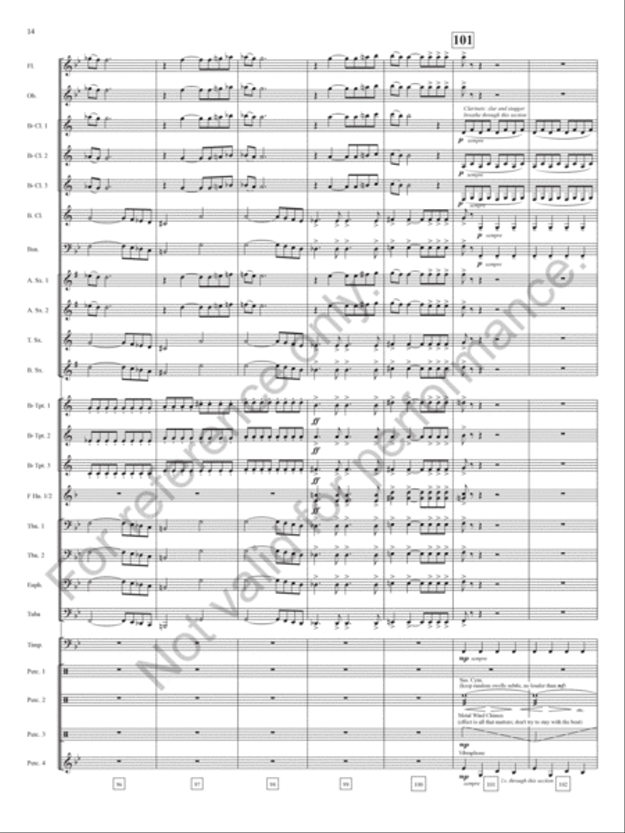 Mozart's Sandbox Concert Band scores gallery preview page 15