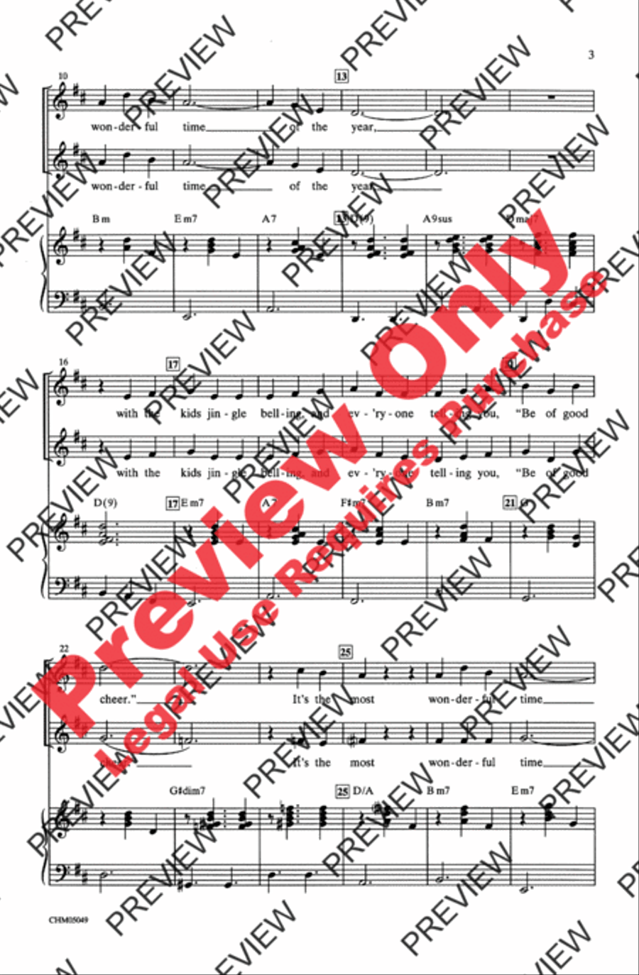 It's the Most Wonderful Time of the Year 2-Part scores gallery preview page 3