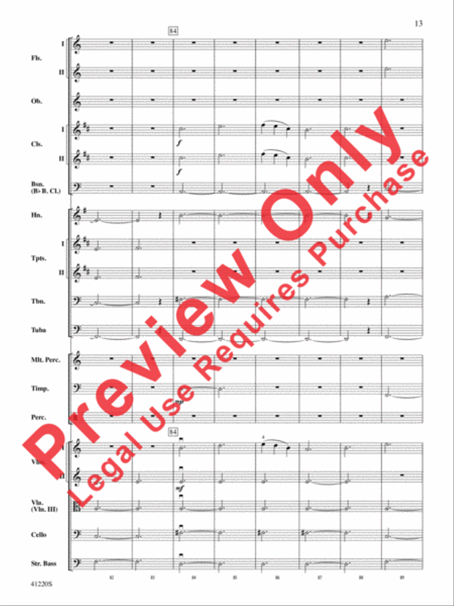Downton Abbey -- The Suite Full Orchestra scores gallery preview page 14