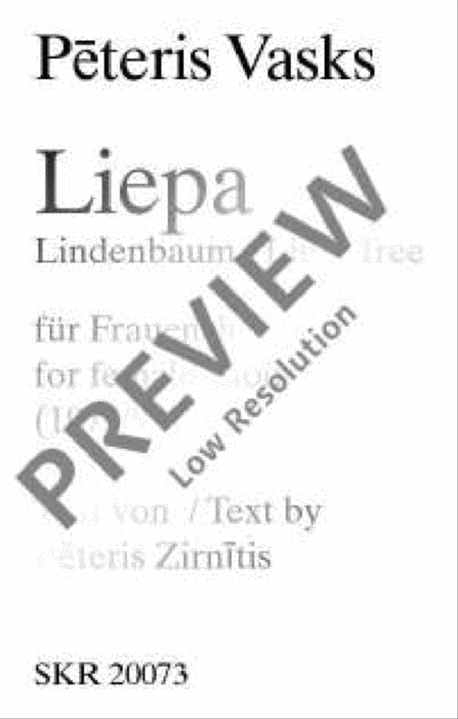 Liepa SSAA scores gallery preview page 2