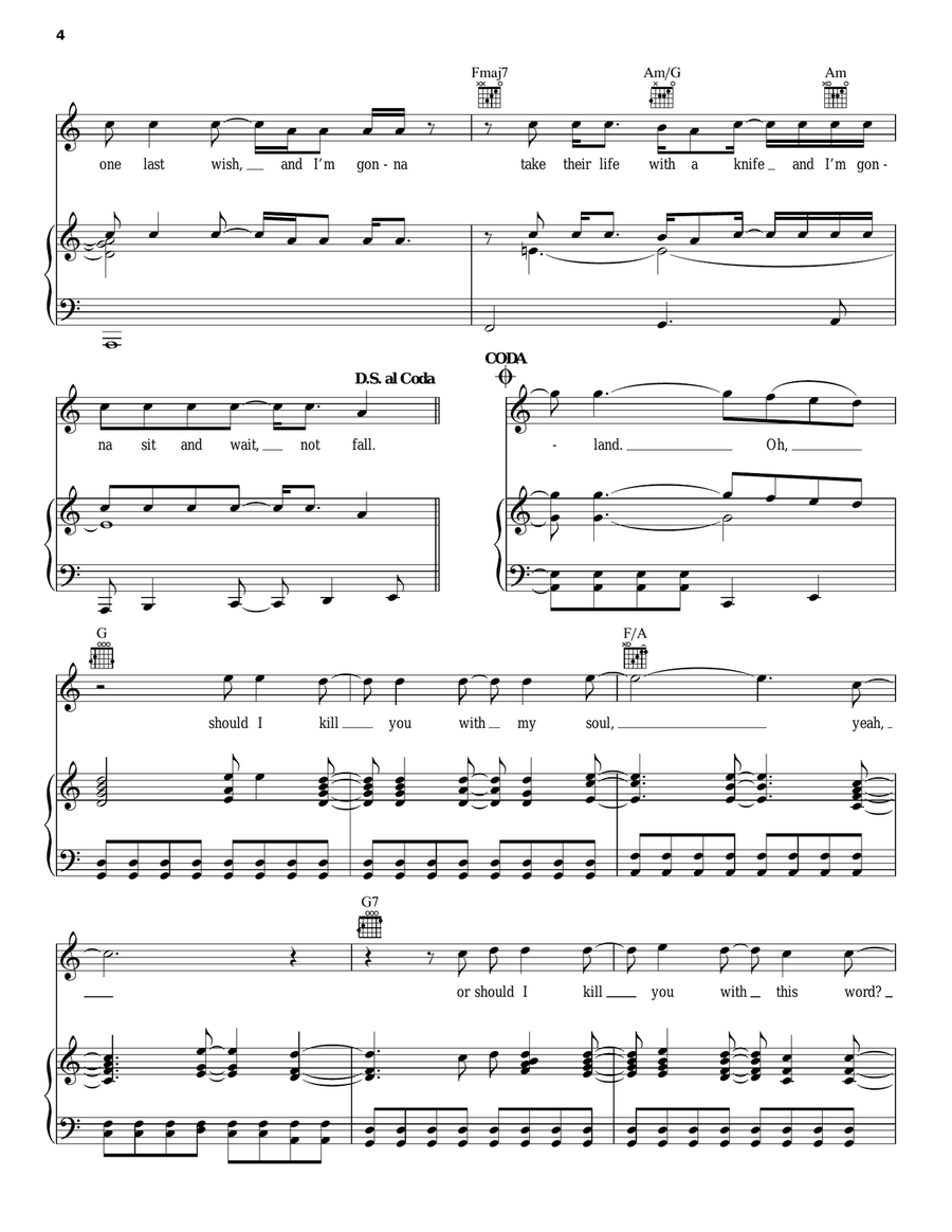 Take The Heartland Take The Heartland Piano, Vocal, Guitar scores gallery preview page 4