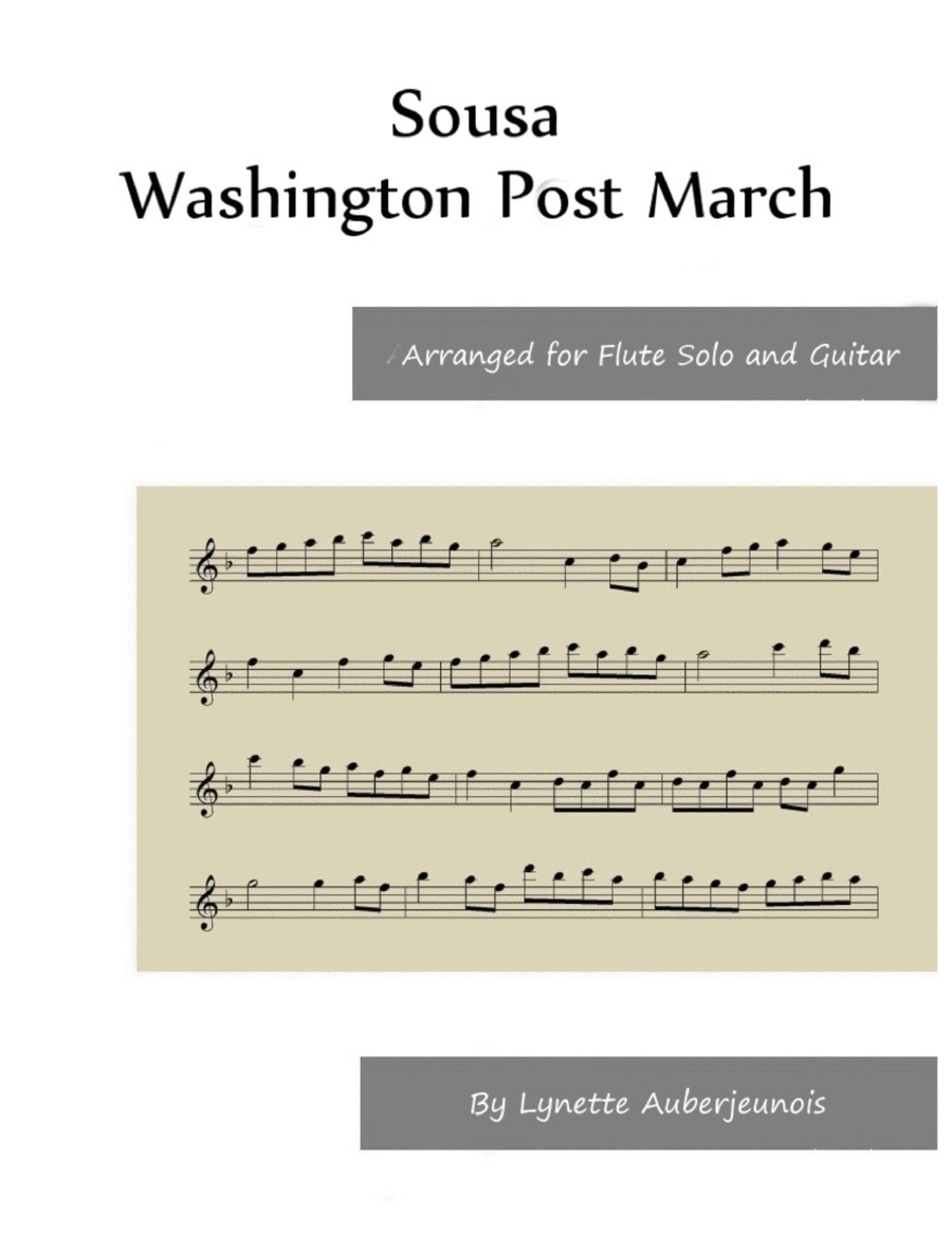 Washington Post March - Flute Solo with Guitar Chords image number null