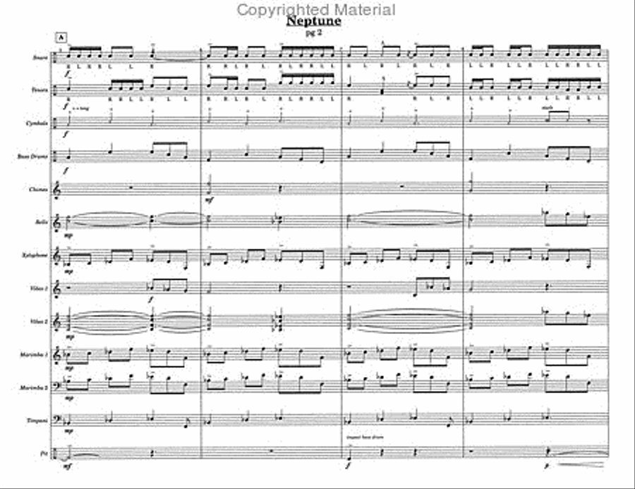 Neptune Percussion Ensemble scores gallery preview page 4