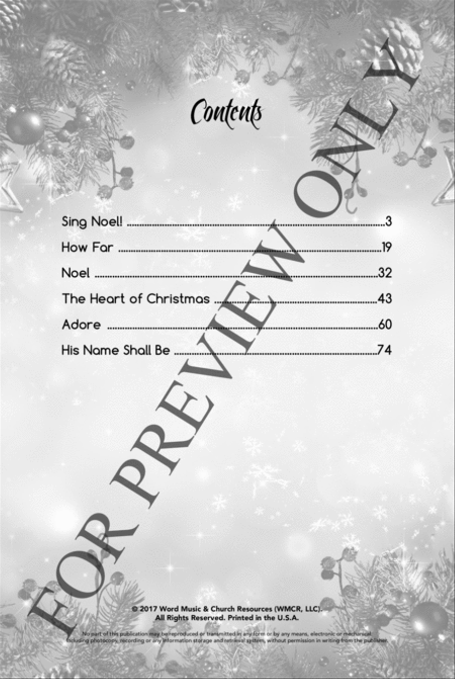 We Sing Noel - Choral Book Choir scores gallery preview page 3