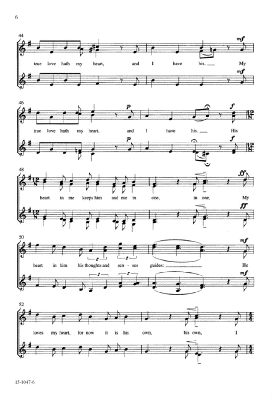 Love's Antiphon Love's Antiphon Divisi scores gallery preview page 6