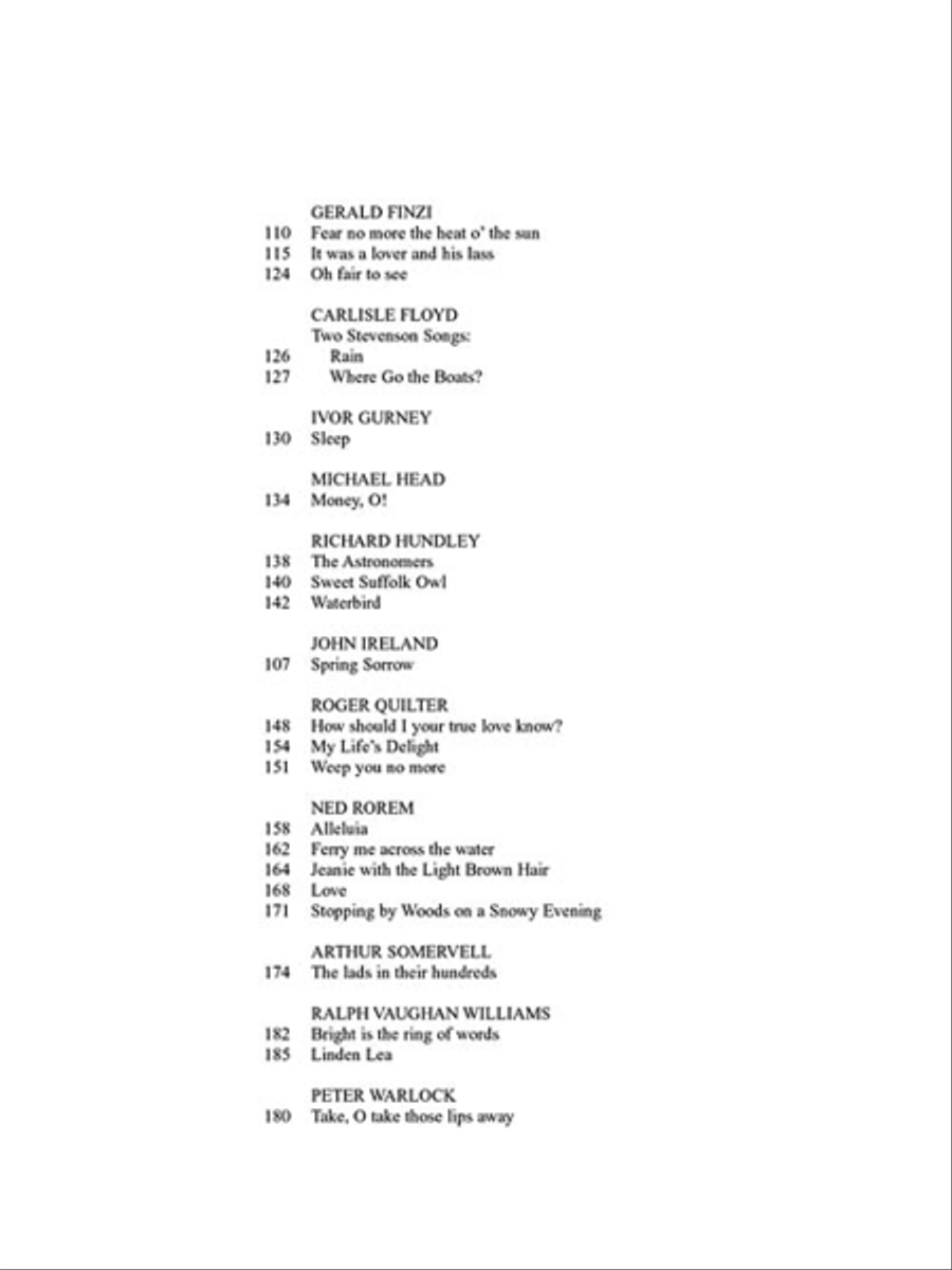 Art Song in English – 50 Songs by 21 American and British Composers Voice Solo scores gallery preview page 5