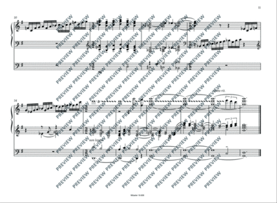 Five organ chorales from the Geneven psalter Organ scores gallery preview page 12