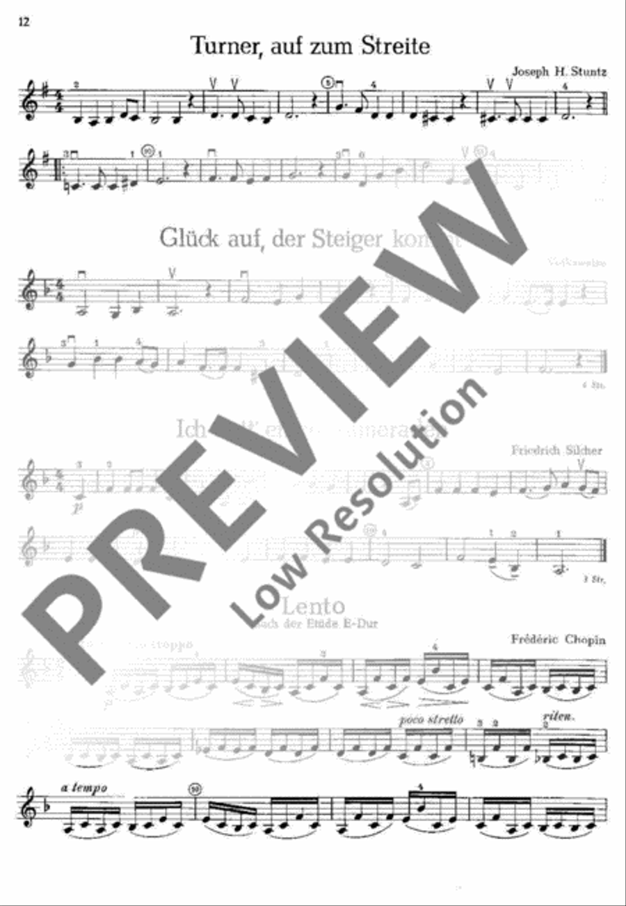 Musik zur Feier Violin scores gallery preview page 13