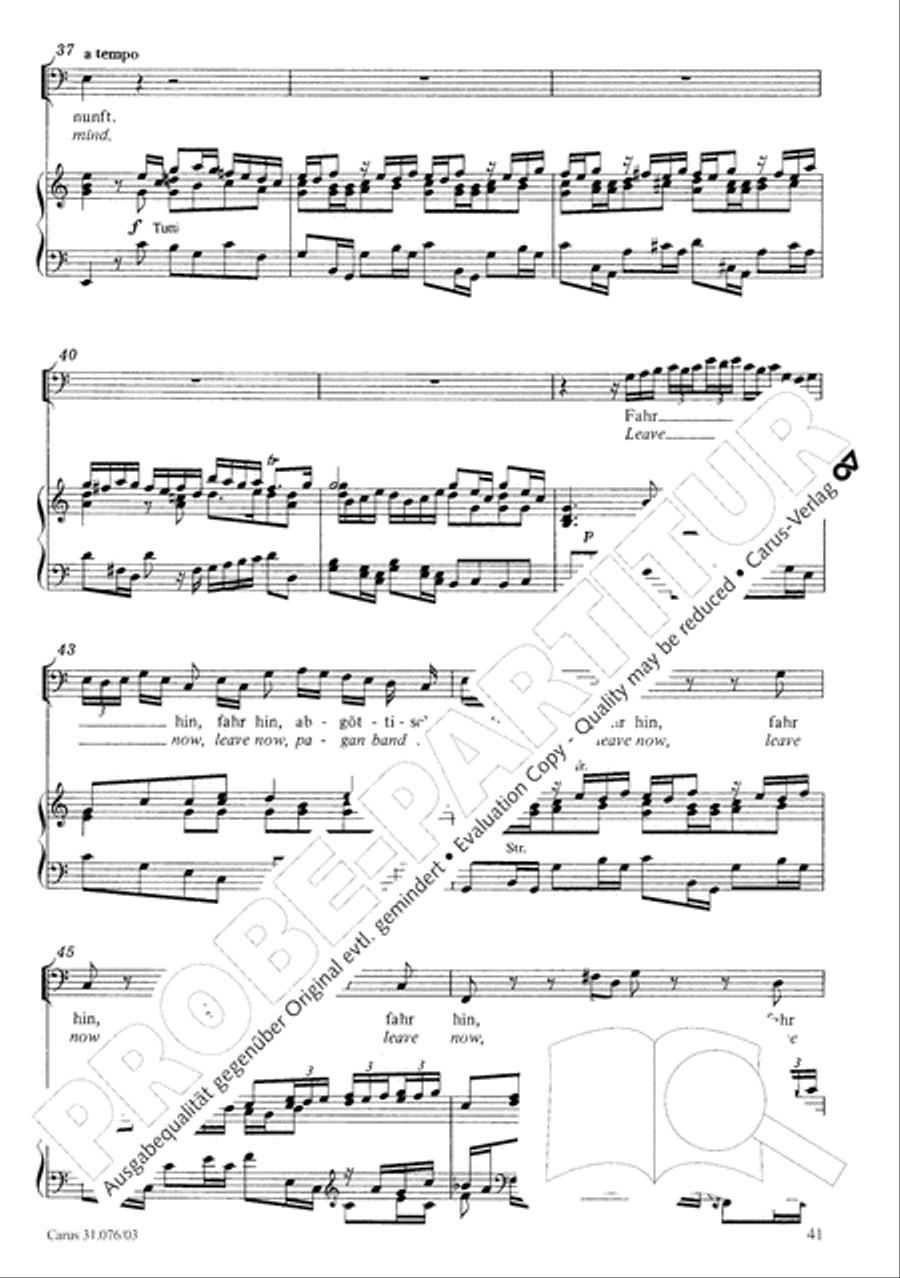 The heavens are telling the Father's glory (Die Himmel erzahlen die Ehre Gottes) 4-Part scores gallery preview page 42