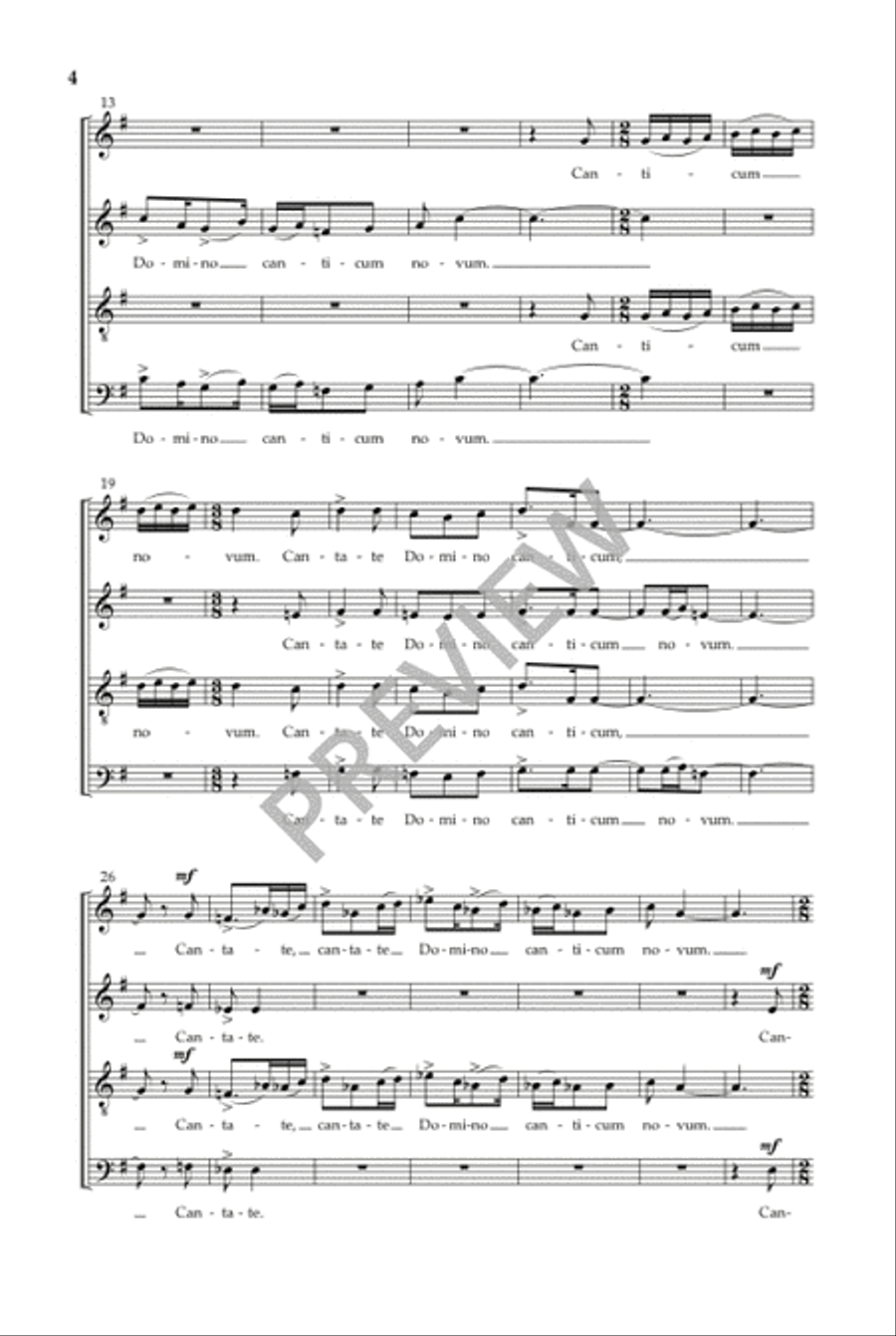 Cantate Domino - SSAATTB Choir scores gallery preview page 5