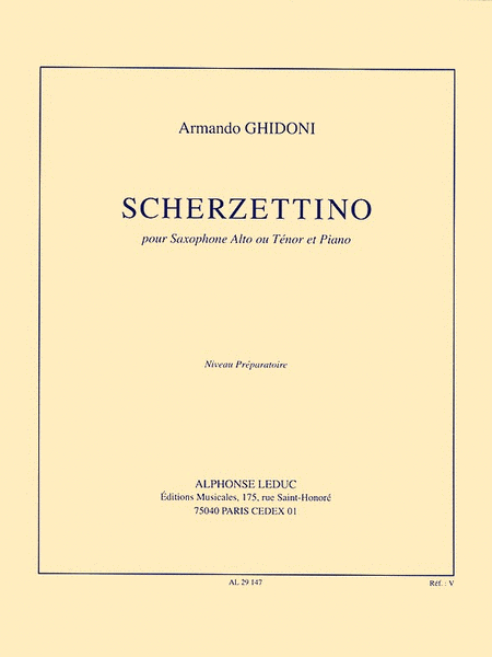 Scherzettino (saxophone-alto & Piano)