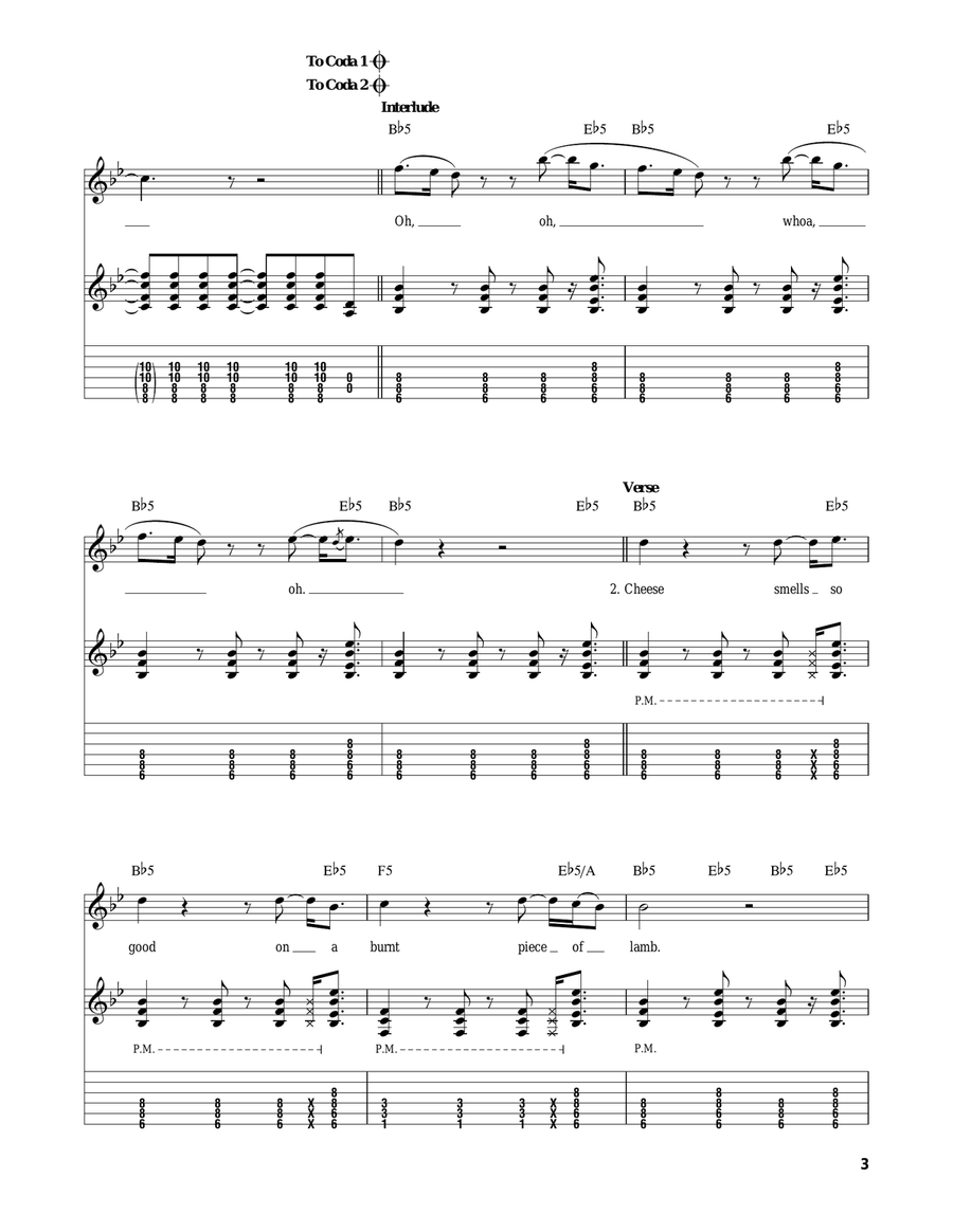 Dope Nose Dope Nose Acoustic Guitar scores gallery preview page 3