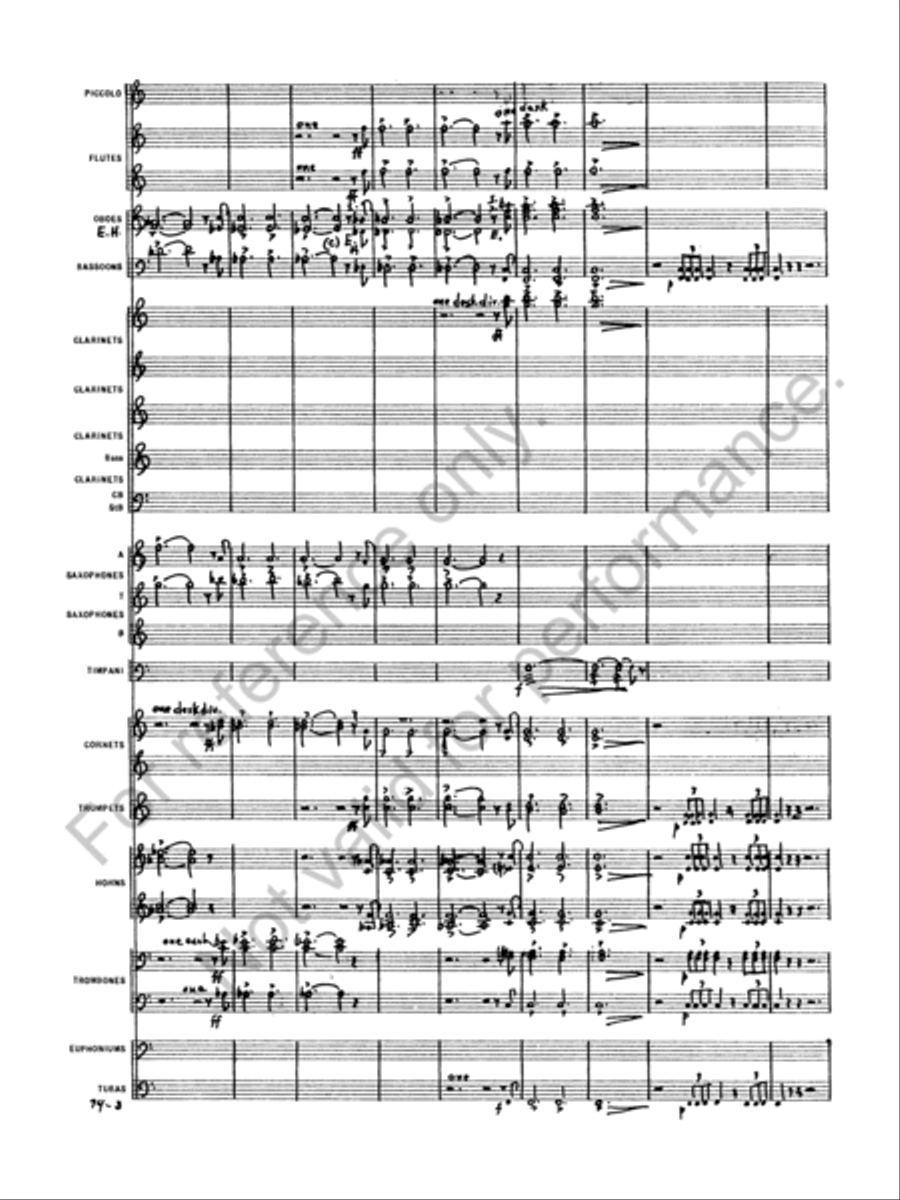 Capriccio Italien Concert Band scores gallery preview page 5