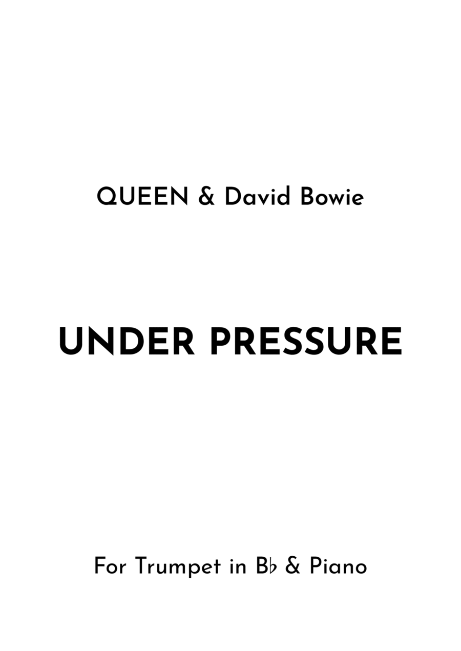 Under Pressure B-Flat Trumpet scores gallery preview page 1