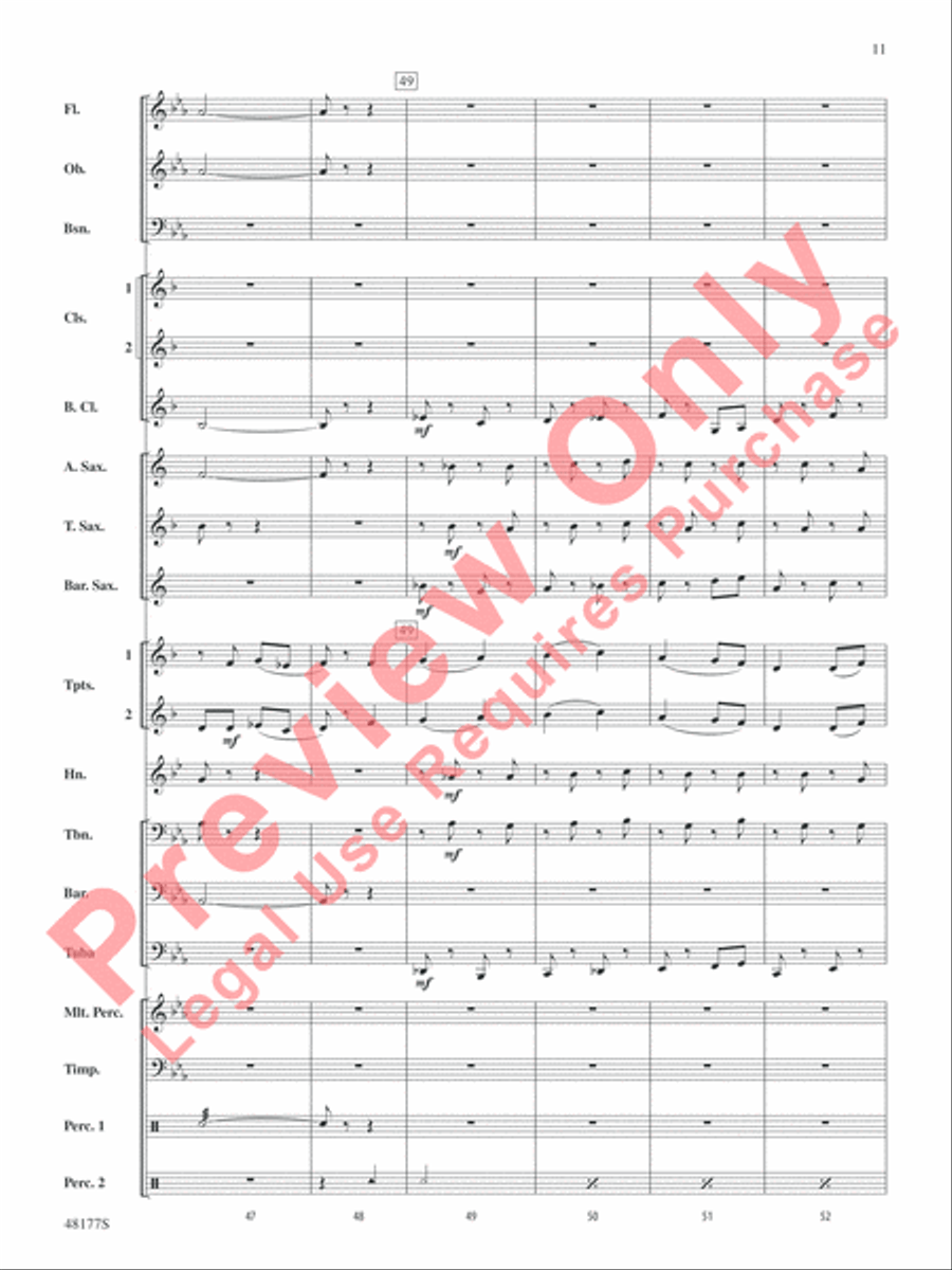 English Folk Song Suite Concert Band scores gallery preview page 12
