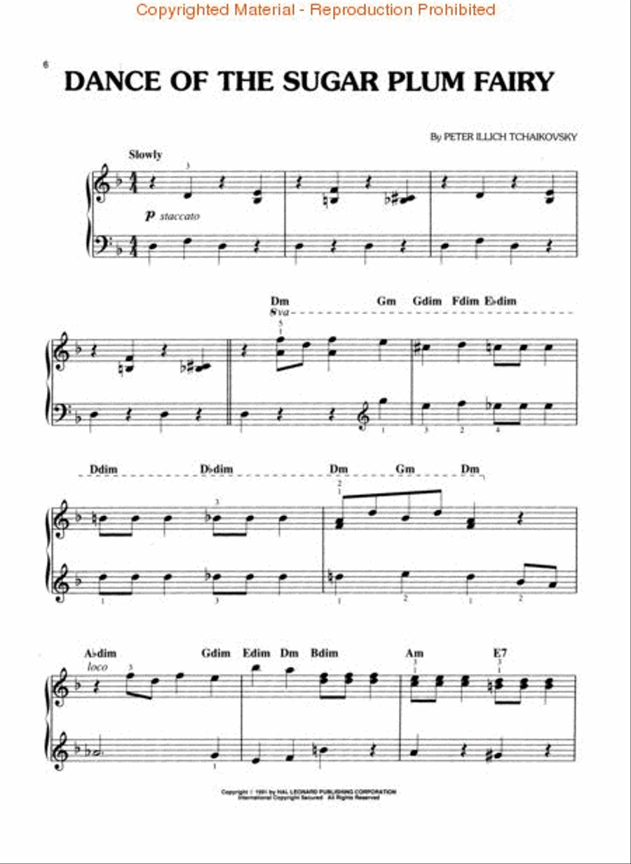 The Nutcracker Suite Easy Piano scores gallery preview page 3