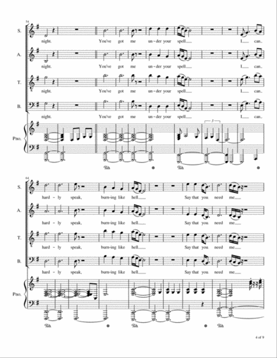 Forever And A Night Forever And A Night 4-Part scores gallery preview page 5