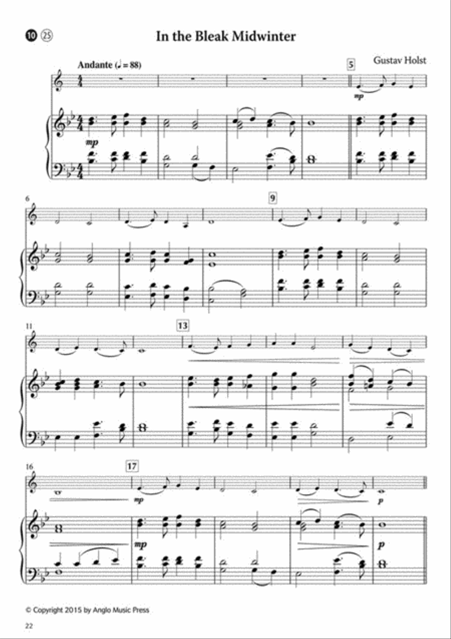 15 Easy Christmas Carols 15 Easy Christmas Carols Clarinet Solo scores gallery preview page 4