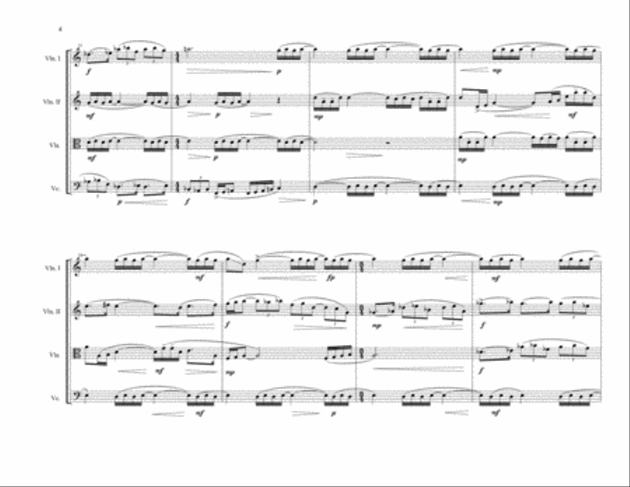 gong String Quartet scores gallery preview page 4